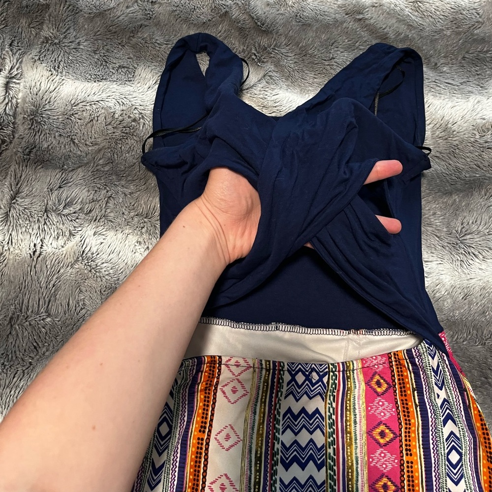 Gilli Blue Dress with Pattern - Picture 2 of 4